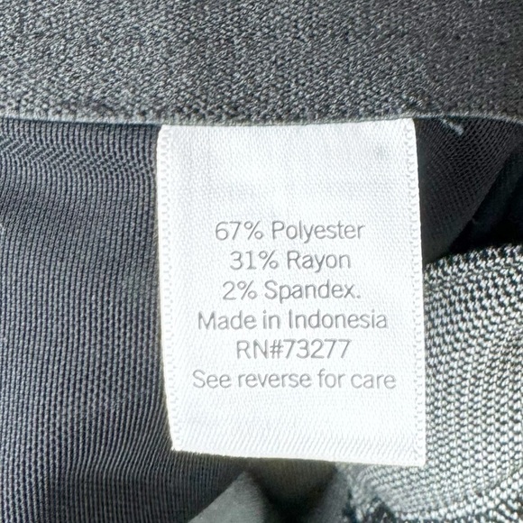 Nine West Black and Gray Hook and Bar Closure Midrise Bootcut Trousers - Picture 10 of 11